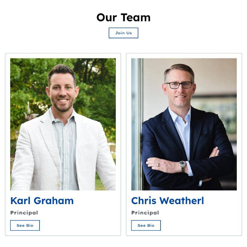 Luminus Capital About page showing the team section and the firm's investment process